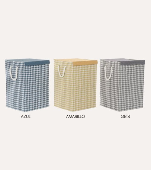 Cesta de Ropa Cuadrada de Poliéster