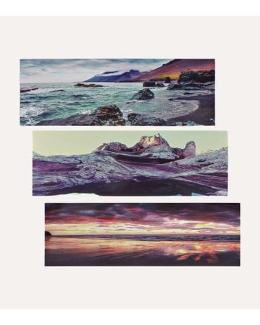 Cuadro Horizontal de Playa de Lienzo y MDF