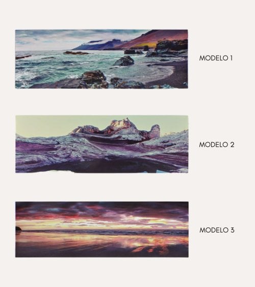 Cuadro Horizontal de Playa de Lienzo y MDF