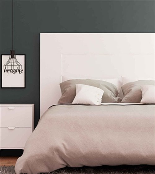 Cabecero Blanco para Cama de Matrimonio