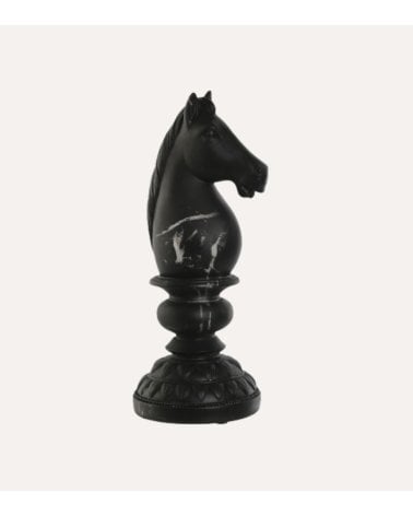 Figura Decorativa Caballo de Ajedrez de Resina
