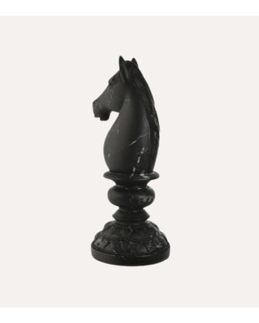 Figura Decorativa Caballo de Ajedrez de Resina