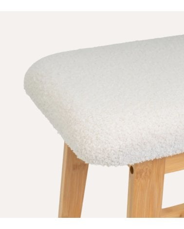 Banco Zapatero de Bambú y Borreguillo