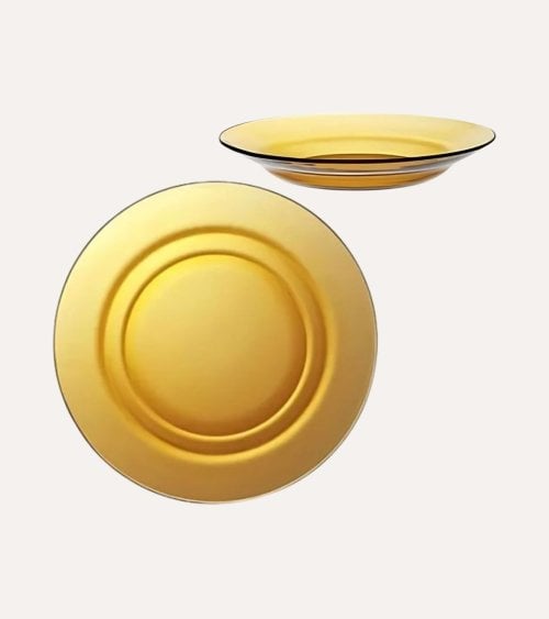 Plato Hondo Ambar Lys de Duralex