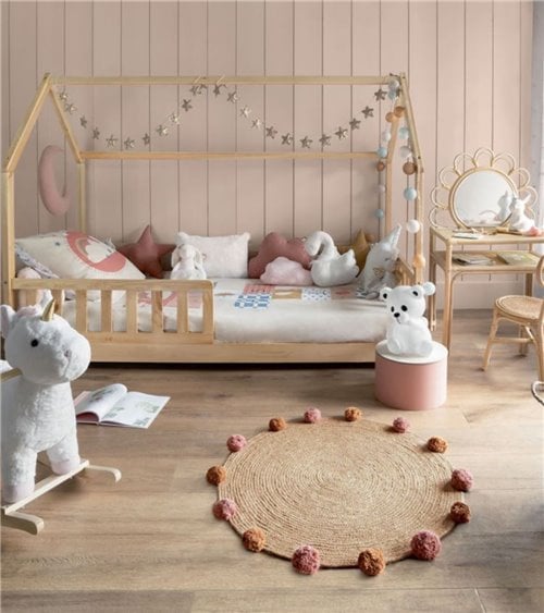 Cama Infantil con Forma de Cabaña Bosco