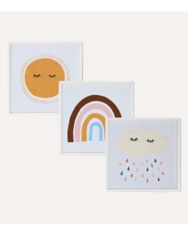 Cuadro Infantil Clima con Textura