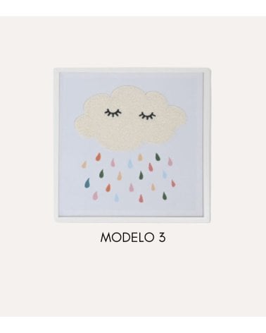 Cuadro Infantil Clima con Textura