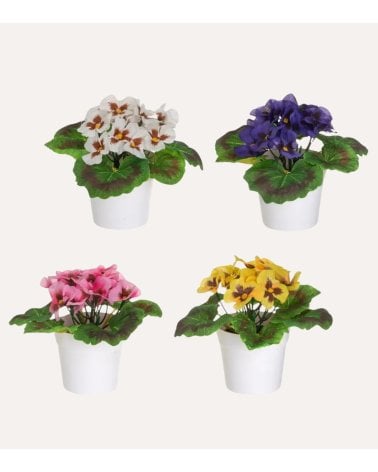 Flores Decorativas Pensamiento en Maceta