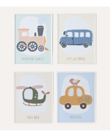 Cuadro Infantil Vehículo con Textura