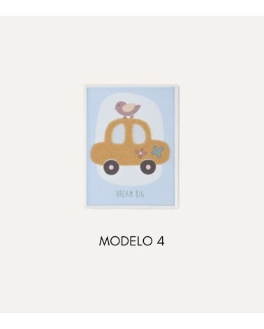 Cuadro Infantil Vehículo con Textura