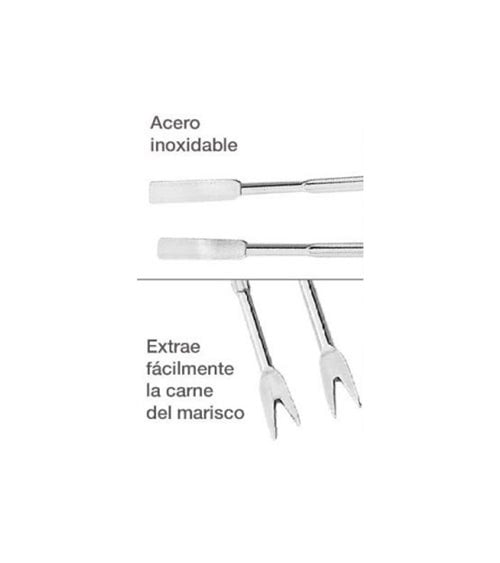 Set 4 Pinchos para Marisco de Acero Inoxidable