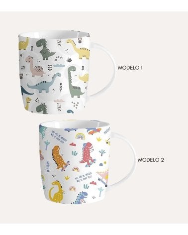 Taza Mug de Dinos Infantil