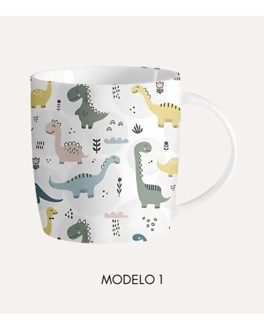 Taza Mug de Dinos Infantil