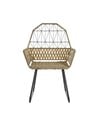 Silla de Ratán con Estructura Metálica