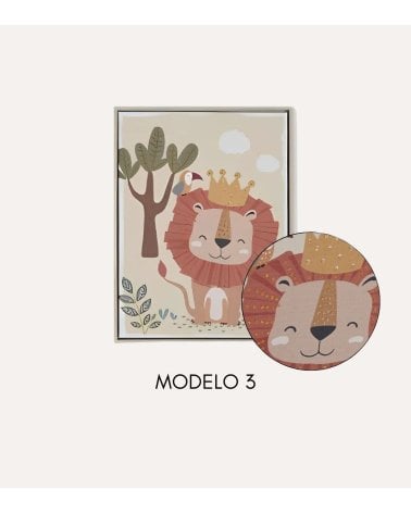 Cuadro Infantil Safari Brillante