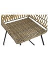Silla de Ratán con Estructura Metálica