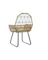 Silla de Ratán con Estructura Metálica
