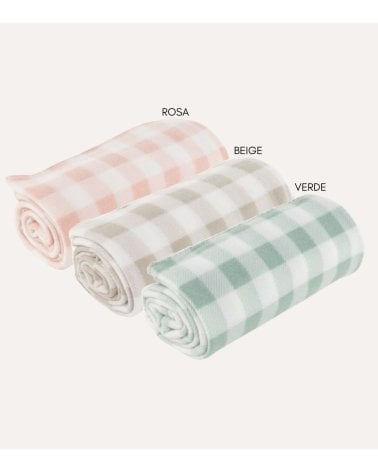 Manta de Microfibra Vichy