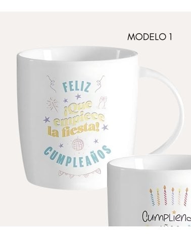 Taza Mug con Mensaje de Cumpleaños