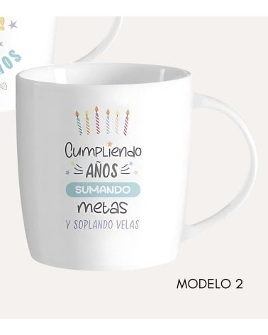 Taza Mug con Mensaje de Cumpleaños