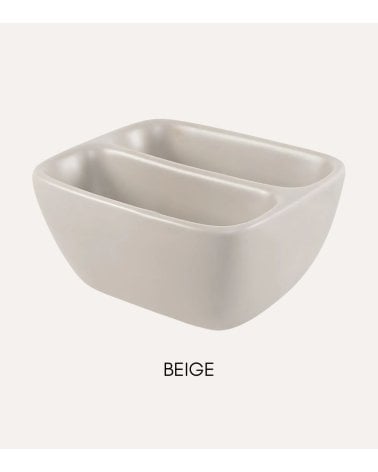 Estropajero Doble de Cerámica para Cocina