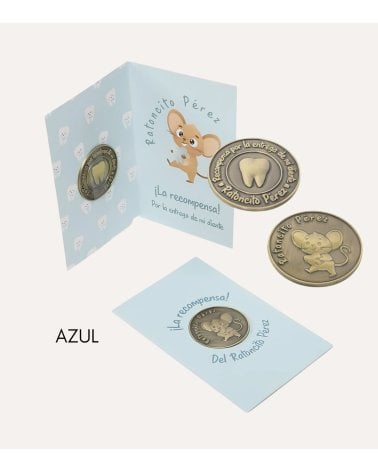 Moneda de Ratoncito Pérez con Tarjeta