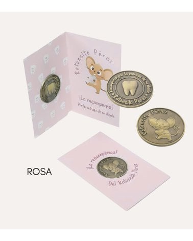 Moneda de Ratoncito Pérez con Tarjeta