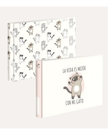 Álbum de Fotos con Diseño de Gatitos