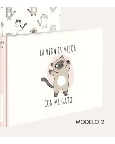 Álbum de Fotos con Diseño de Gatitos