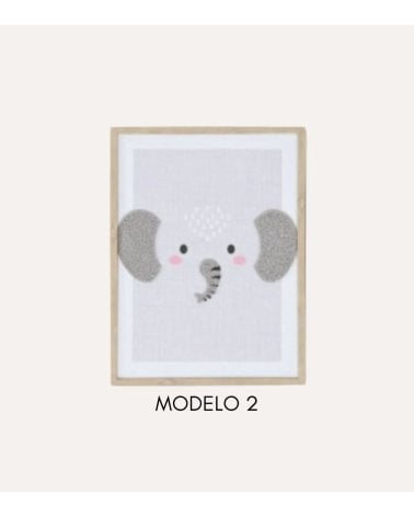 Cuadro 3D de Animal para Habitación Infantil