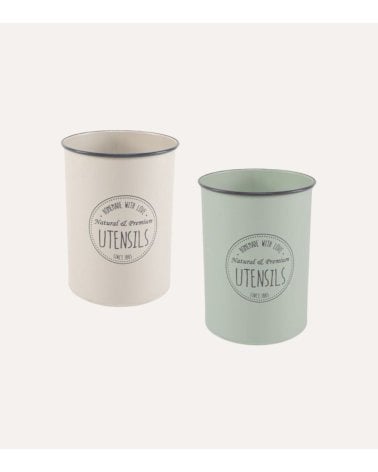 Bote de Metal para Utensilios de Cocina