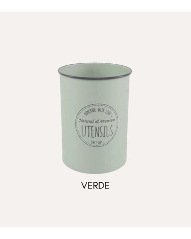 Bote de Metal para Utensilios de Cocina