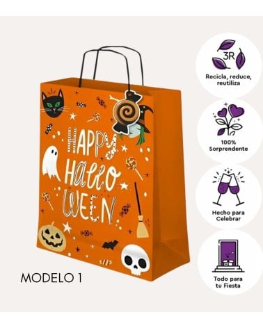 Bolsa de Papel Truco o Trato de Halloween