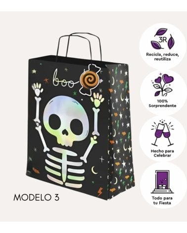 Bolsa de Papel Truco o Trato de Halloween