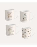 Taza de Cerámica con Diseño de Perros