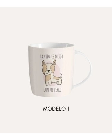 Taza de Cerámica con Diseño de Perros