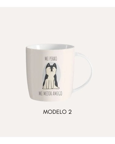 Taza de Cerámica con Diseño de Perros