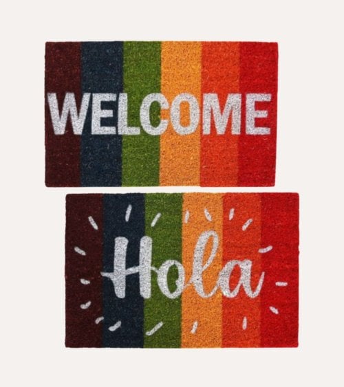 Felpudo Arcoiris de Goma y Fibra de Coco