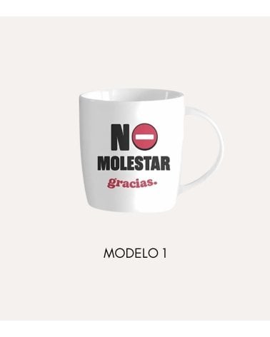 Taza de Cerámica Blanca con Mensaje Irónico