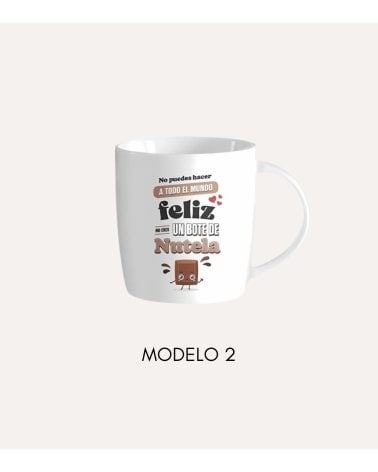 Taza de Cerámica Blanca con Mensaje Irónico