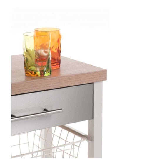 Carro de Cocina Onda con Tres Cestas y Un Cajón
