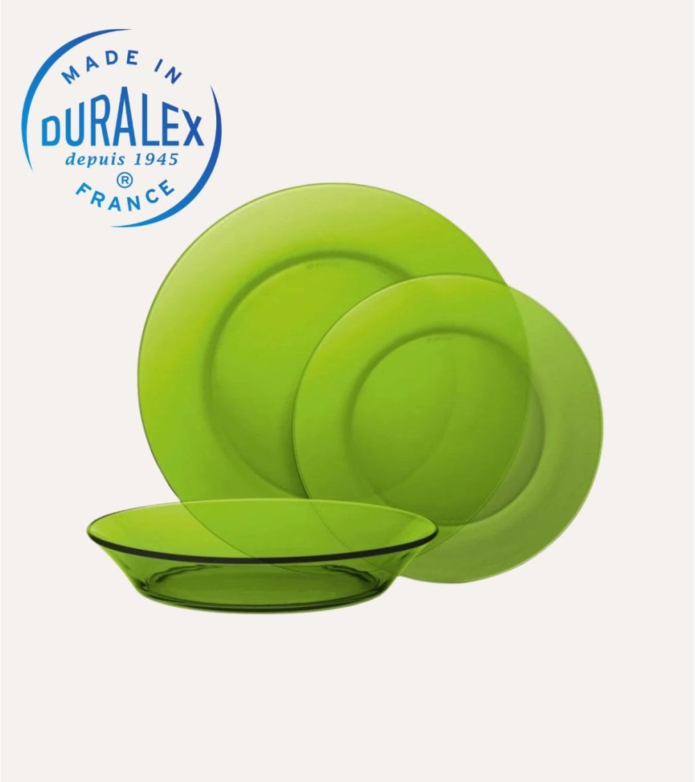 Vajilla de 12 Piezas Verde Lys de Duralex