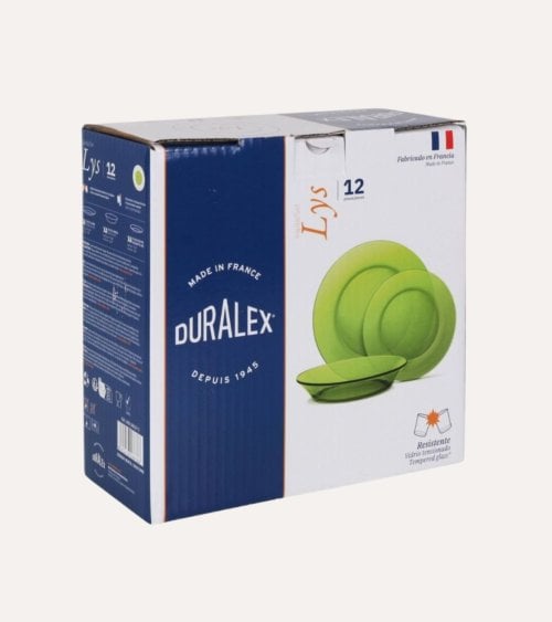Vajilla de 12 Piezas Verde Lys de Duralex