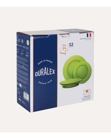 Vajilla de 12 Piezas Verde Lys de Duralex