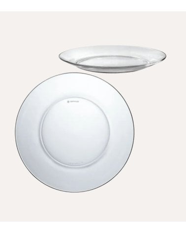 Plato Llano Transparente Lys de Duralex