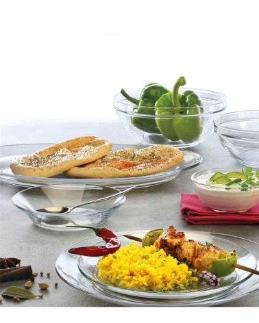 Fuente Oval Transparente Lys de Duralex