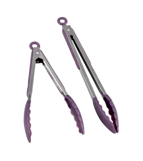 Pinza de Cocina de Acero Inoxidable y Silicona