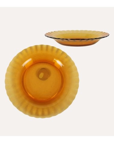 Plato Hondo Ambar Picardie de Duralex