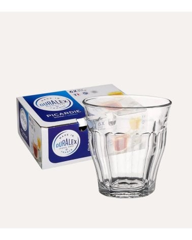 Set de 6 Vasos Transparentes Picardie de Duralex