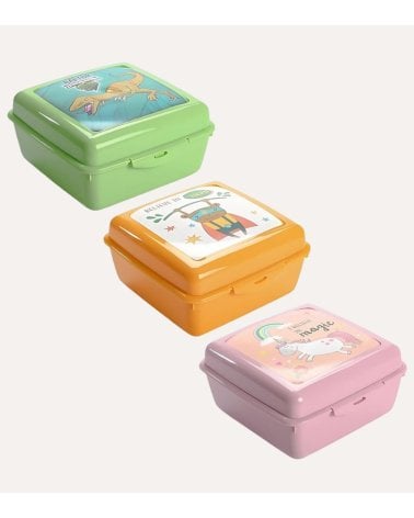 Fiambrera Cuadrada Infantil Fantasy Animals